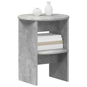 Boční skříňka 2 pcs Betonově Šedá Ø40 x 50 cm Dřevěný materiál - obrázek 3