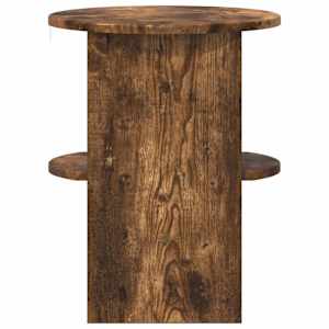 Boční skříňka 2 pcs Uzený Dub Ø40 x 50 cm Dřevěný materiál - obrázek 6