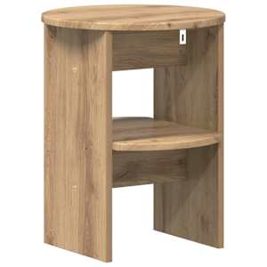 Boční skříňka 2 pcs Řemeslný Dub Ø40 x 50 cm Dřevěný materiál - obrázek 8