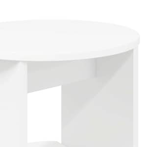Boční skříňka Bílý Dřevěný materiál - obrázek 8