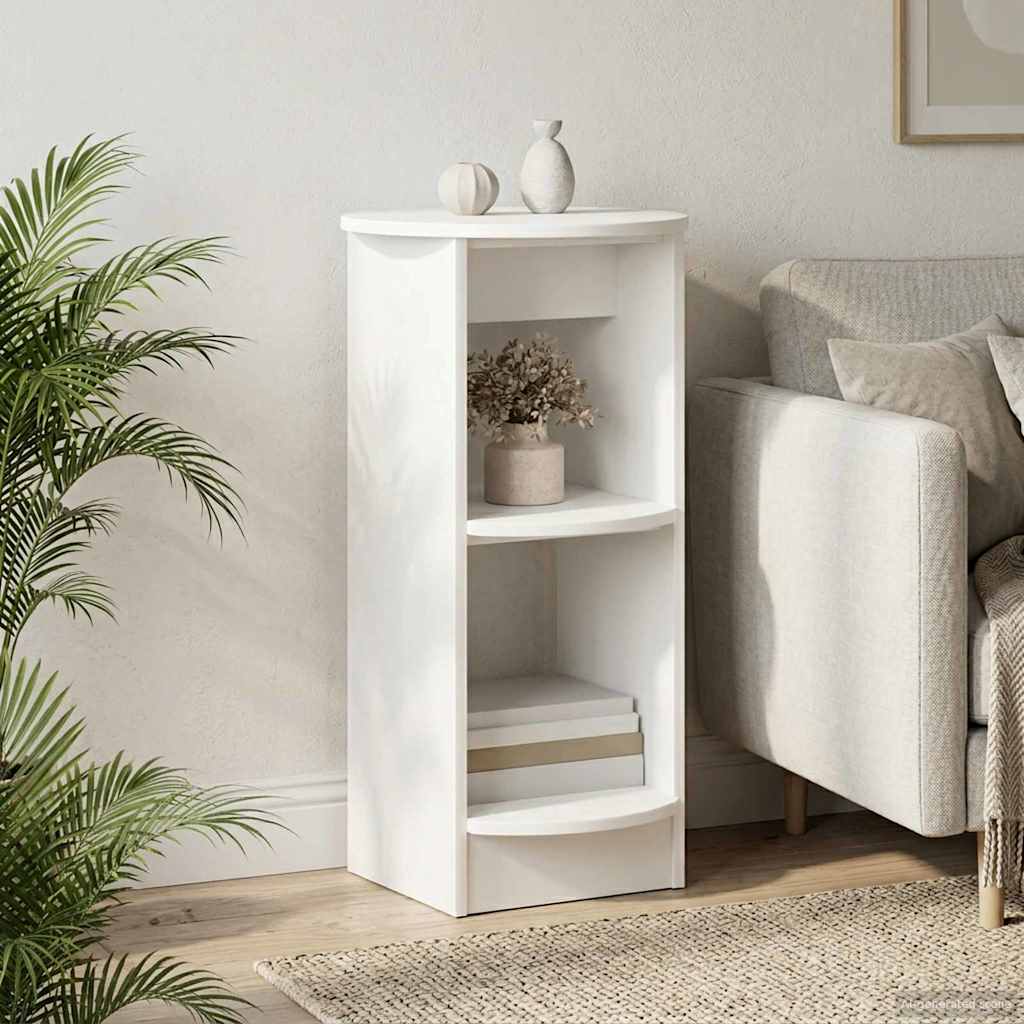 Boční skříňka Bílý Dřevěný materiál