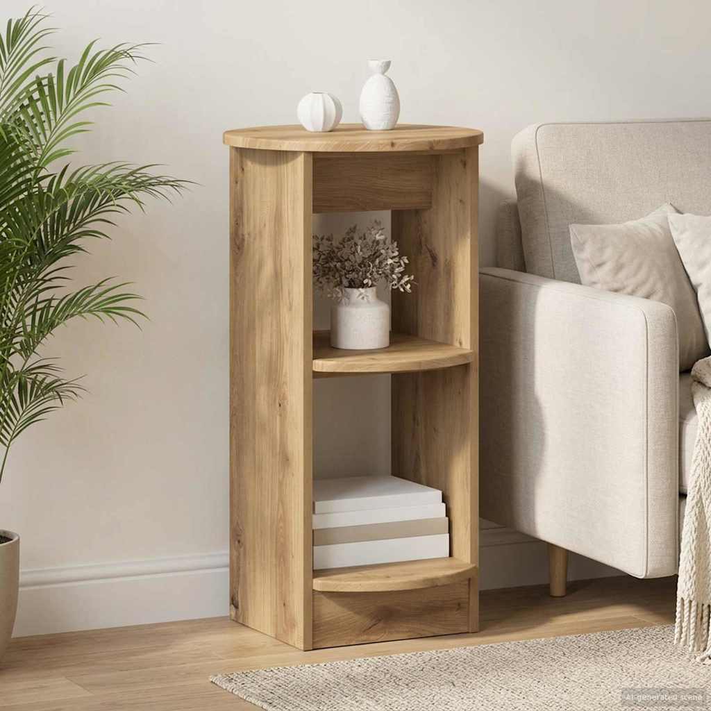 vidaXL Dulap lateral Stejar Artizanal 40 x 40 x 75 cm Lemn prelucrat