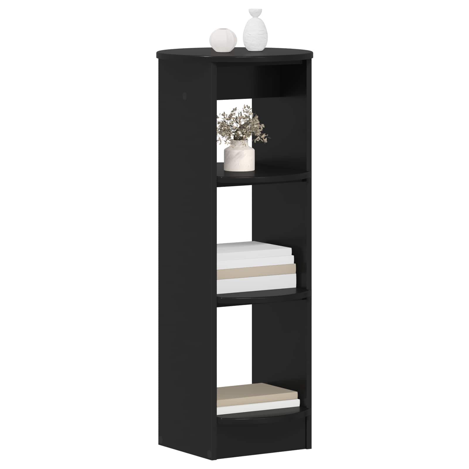 Stranska omara Črna 40 x 40 x 100 cm Konstruirano leseno - slika 2