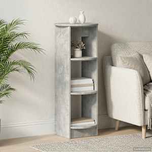 Stranska omara Beton Siva 40 x 40 x 100 cm Konstruirano leseno