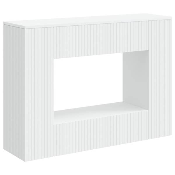 vidaXL Konsoollaud Valge 101 x 29 x 74 cm T&ouml;&ouml;deldud puit