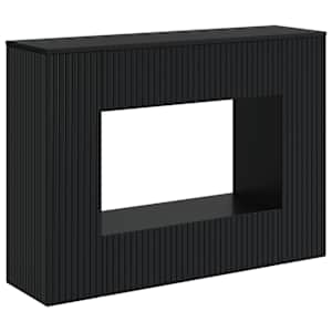 vidaXL Konsoollaud Must 101 x 29 x 74 cm T&ouml;&ouml;deldud puit