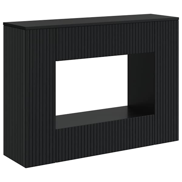 vidaXL Konsoollaud Must 101 x 29 x 74 cm T&ouml;&ouml;deldud puit