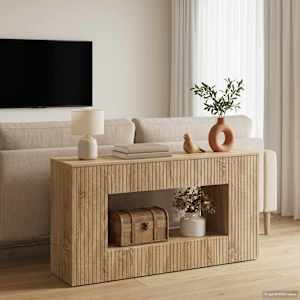 Konzolový stolek Sonoma dub 101 x 29 x 74 cm Dřevěný materiál - obrázek 1