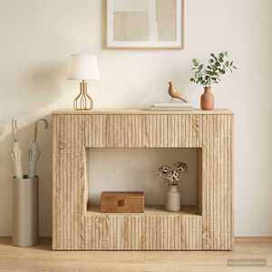 Konzolový stolek Sonoma dub 101 x 29 x 74 cm Dřevěný materiál - obrázek 4