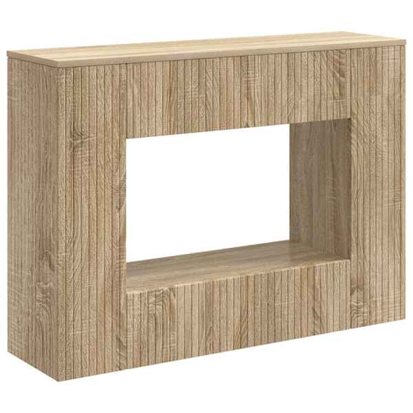 vidaXL Konsoollaud Sonoma tamm 101 x 29 x 74 cm T&ouml;&ouml;deldud puit