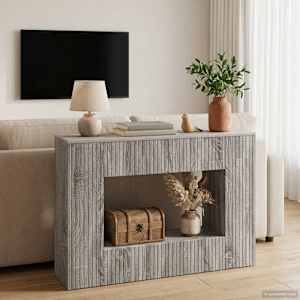 Konzolna miza Siva Sonoma 101 x 29 x 74 cm Konstruirano leseno