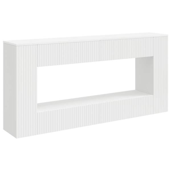 vidaXL Konsoollaud Valge 155 x 29 x 74 cm T&ouml;&ouml;deldud puit