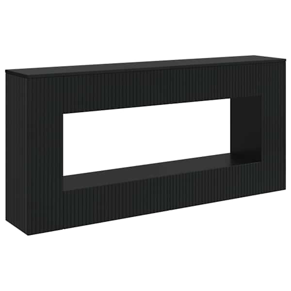 vidaXL Konsoollaud Must 155 x 29 x 74 cm T&ouml;&ouml;deldud puit