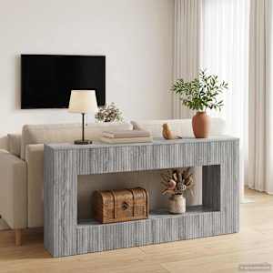 Konzolna miza Siva Sonoma 155 x 29 x 74 cm Konstruirano leseno