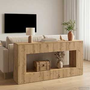 Konzolna miza Obrtni Hrast 155 x 29 x 74 cm Konstruirano leseno