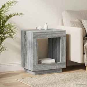 Stranska miza Siva Sonoma 60 x 40 x 65 cm Inženirski les