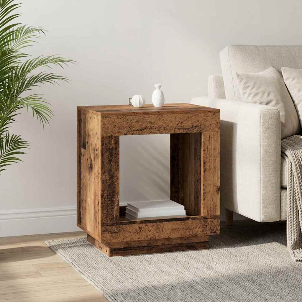 vidaXL Masă laterală Lemn vechi 60 x 40 x 65 cm Lemn prelucrat