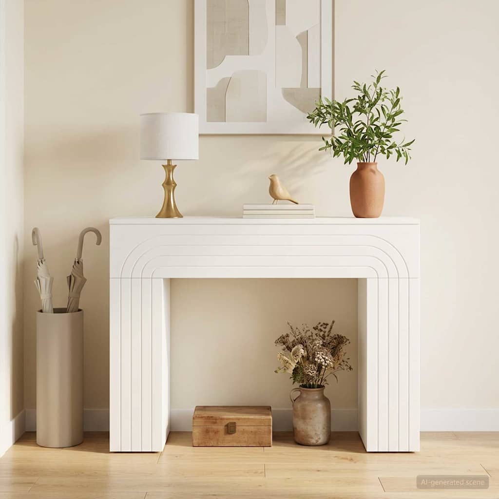 Konferenční stolek Bílá 102 x 35 x 75 cm Kompozitní dřevo - obrázek 4