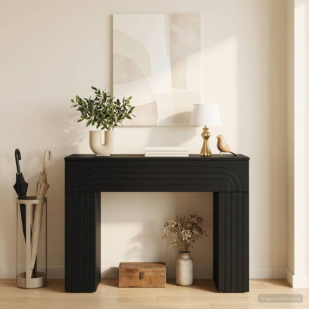 Konferenční stolek Černá 102 x 35 x 75 cm Kompozitní dřevo