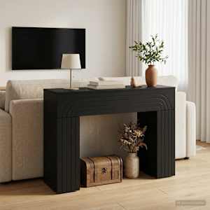 Konferenční stolek Černá 102 x 35 x 75 cm Kompozitní dřevo - obrázek 4