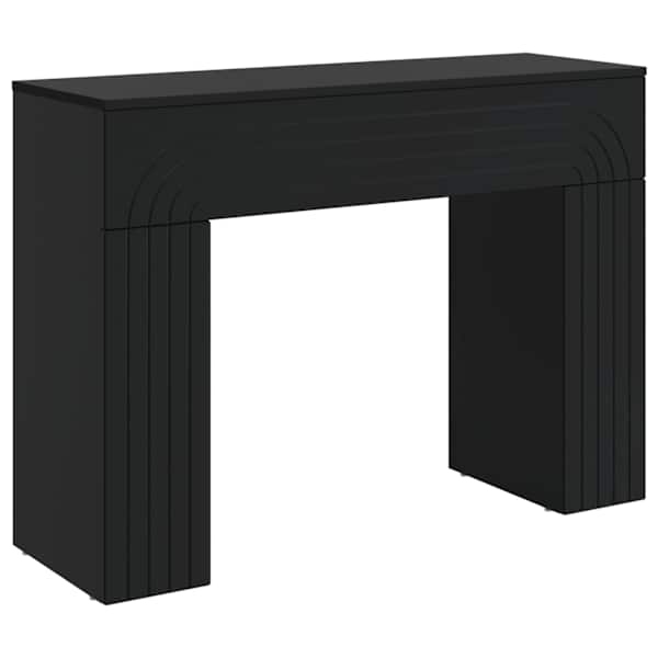 vidaXL Kohvilaud Must 102 x 35 x 75 cm Tehispuit
