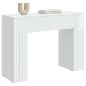 Konferenční stolek Bílá s vysokým leskem 102 x 35 x 75 cm - obrázek 3