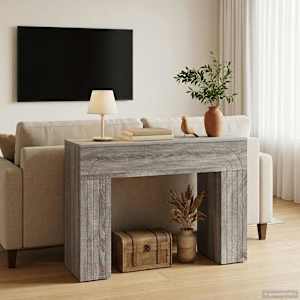 Klubska miza Siva Sonoma 102 x 35 x 75 cm Inženirski les