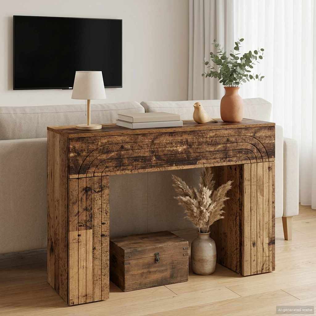 vidaXL Masă de cafea Lemn vechi 102 x 35 x 75 cm Lemn prelucrat