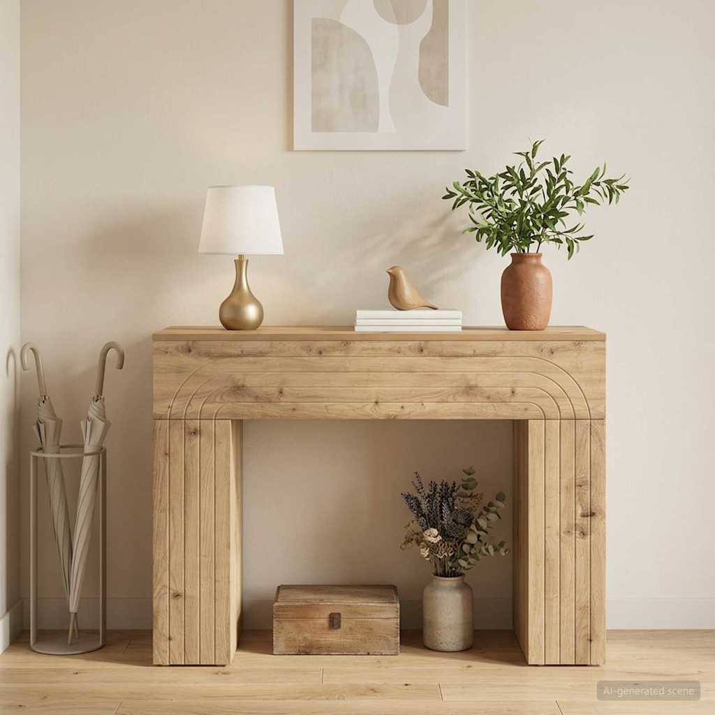 Konferenční stolek Dub artisan 102 x 35 x 75 cm - obrázek 4