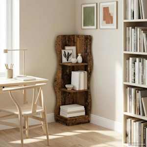 Kotna polica s polico Star les 34 x 33 x 102 cm Inženirski les