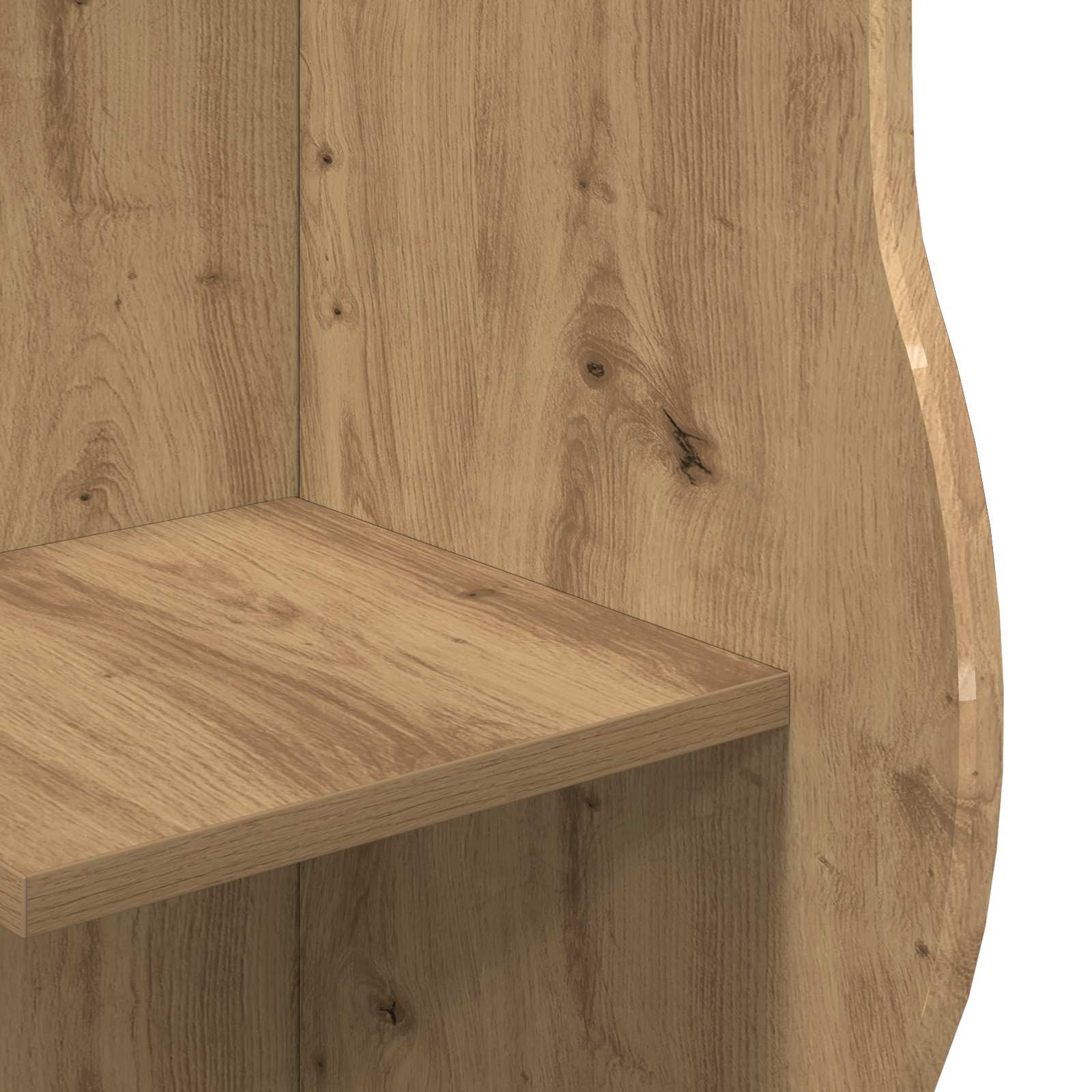 Kotna polica Artisan hrast 34 x 33 x 102 cm Inženirski les - slika 6