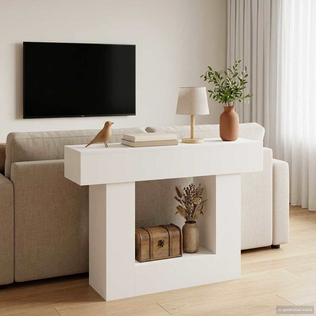 vidaXL Alb 101 x 30 x 74 cm