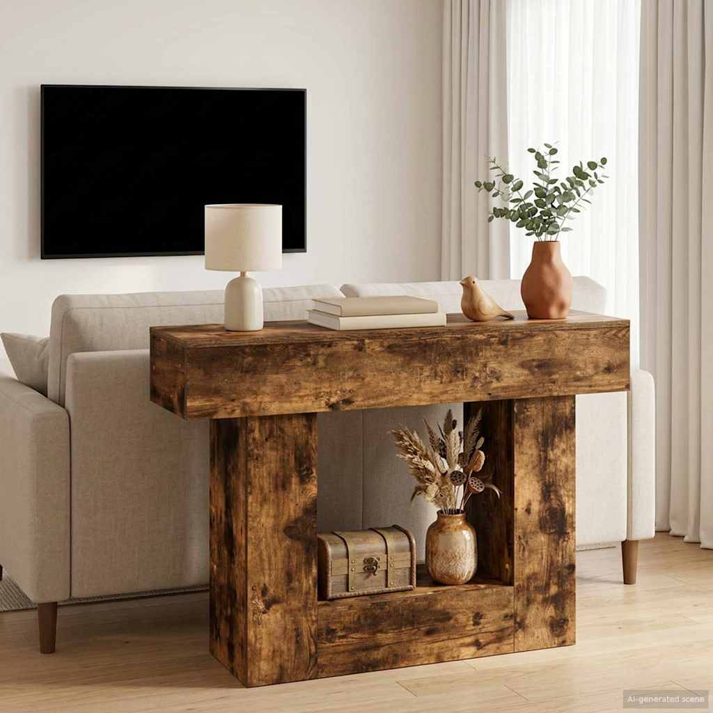 vidaXL Stejar Afumat 101 x 30 x 74 cm