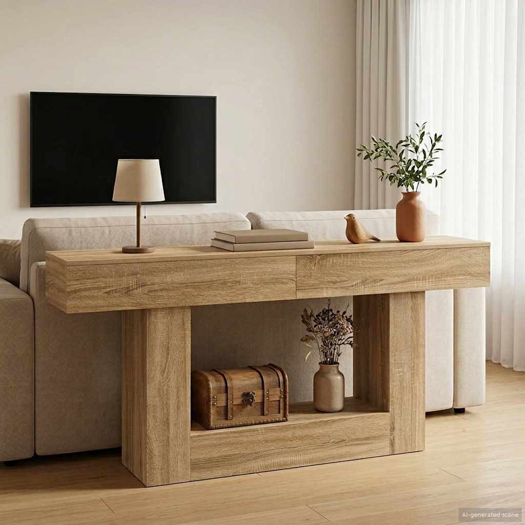 vidaXL Stejar Sonoma 160 x 30 x 74 cm