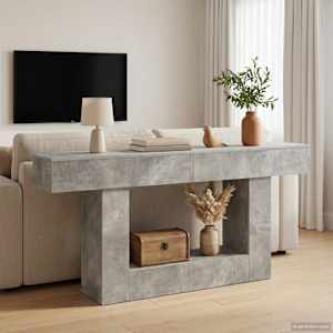 Beton Siva 160 x 30 x 74 cm