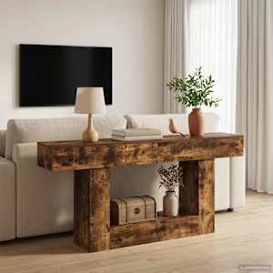 Dimljeni Hrast 160 x 30 x 74 cm