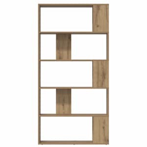 Knihovna 80 x 24 x 159 cm kompozitní dřevo Artisanový dub - obrázek 5