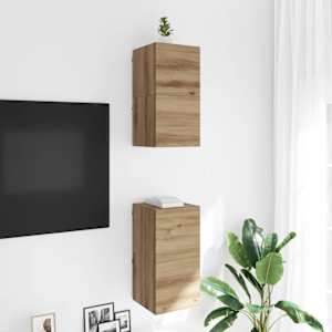 Nástěnný TV kabinet Dub artisan Kompozitní dřevo - obrázek 1