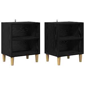 Zásuvka pod postel 2 pcs Černý dub 40 x 30 x 50 cm - obrázek 2
