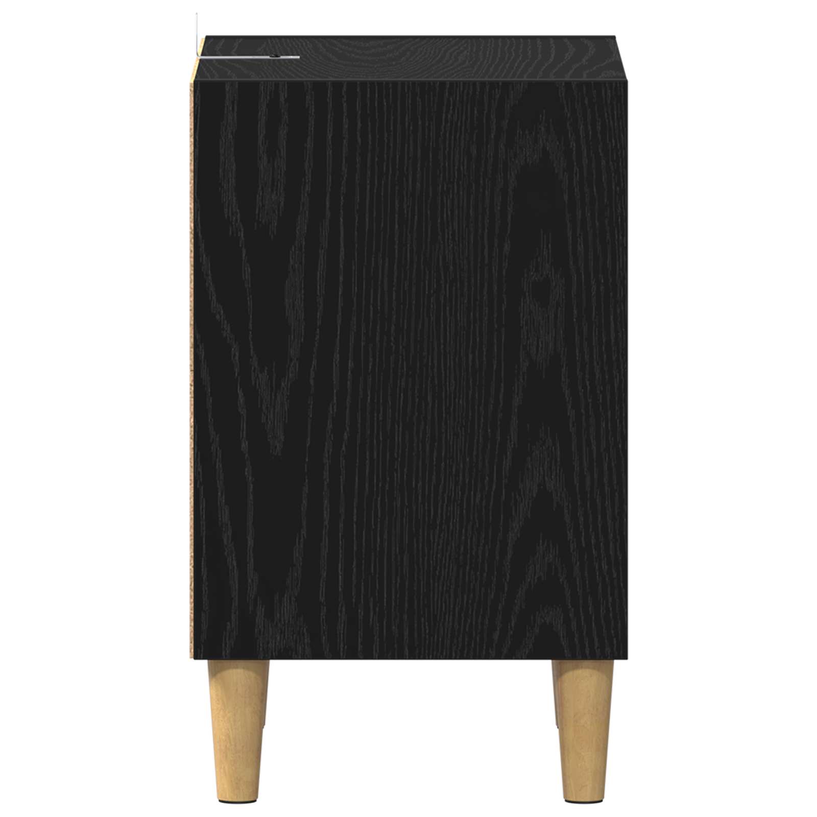 Sängynkaappi 2 pcs Musta tammi. 40 x 30 x 50 cm Tekninen puu - Image 7