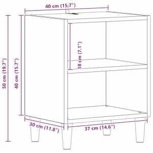 Zásuvka pod postel 2 pcs Černý dub 40 x 30 x 50 cm - obrázek 11