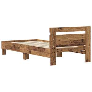Rám postele Staré dřevo 98.5 x 200 cm kompozitní dřevo - obrázek 6