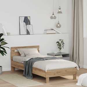 Rám postele Artisanový dub 75 x 190 cm kompozitní dřevo - obrázek 1