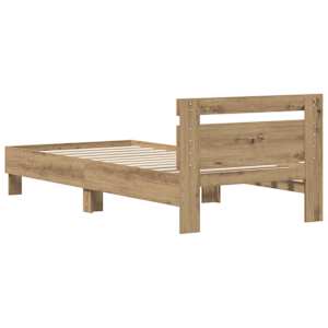 Rám postele Artisanový dub 75 x 190 cm kompozitní dřevo - obrázek 6