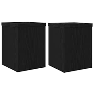 Stojan na rostliny 2 pcs Černý dub 15 x 15 x 20 cm - obrázek 2