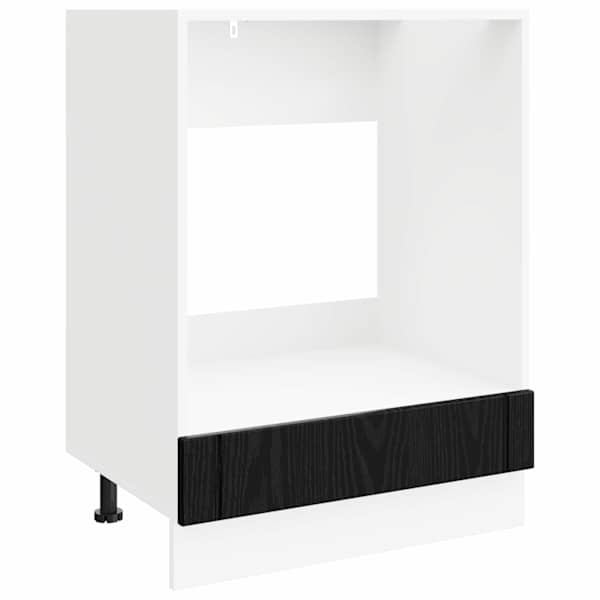vidaXL Ahjukapp LUCCA Must tamm 60 x 46 x 81,5 cm Tehispuit