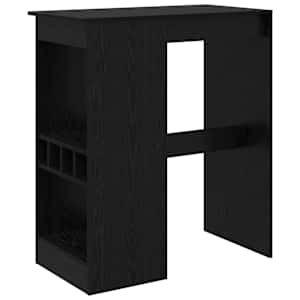 vidaXL Baarilaud 90 x 47.5 x 103.5 cm Tehispuit Must tamm Ristk&uuml;lik