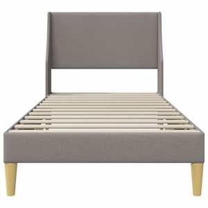 Rám postele s čelo Taupe 90 x 190 cm textil - obrázek 4