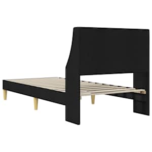 Rám postele s čelo Černý 100 x 200 cm textil - obrázek 6