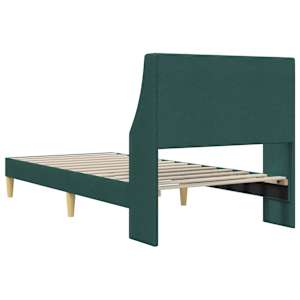 Rám postele s čelo Tmavě zelená 100 x 200 cm textil - obrázek 6